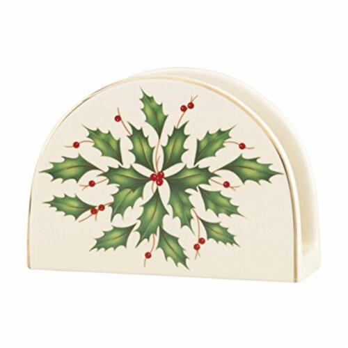 Lenox 870004 Holiday Dinnerware Napkin Holder Perspective: front