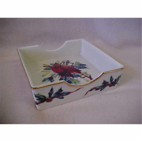 Lenox 870604 Winter Greet Dinnerware Napkin Holder Perspective: front