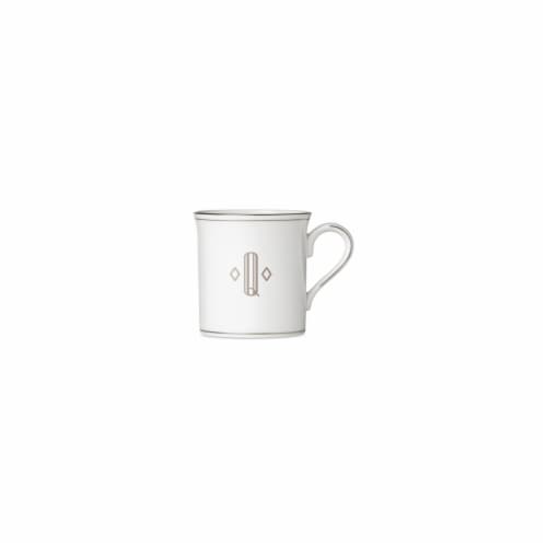Lenox 12 oz Federal Platinum Mono Block Dinnerware Mug - Q Perspective: front