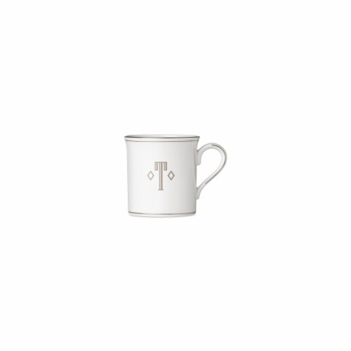 Lenox 12 oz Federal Platinum Mono Block Dinnerware Mug - T Perspective: front