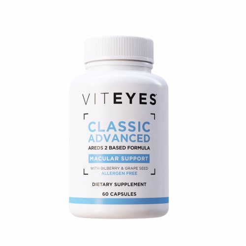 Viteyes Classic Advanced Areds 2 Based Formula Macular Support Capsules Perspective: front