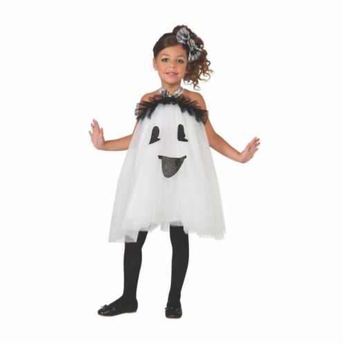 Rubies 404290 Girls Ghost Tutu Dress Child Costume, Medium Perspective: front
