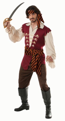 Rubie's Pirate Raider Adult Size Standard Halloween Costume Perspective: front
