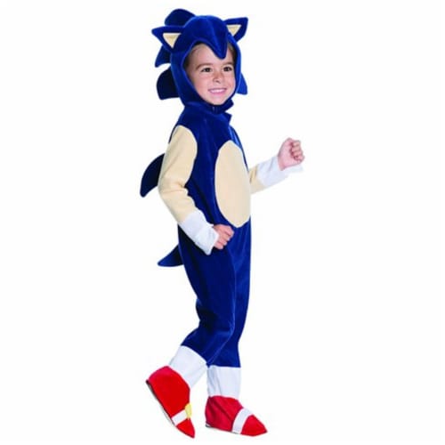 Rubies Costumes 242618 Sonic Toddler Romper Costume- Blue Perspective: front