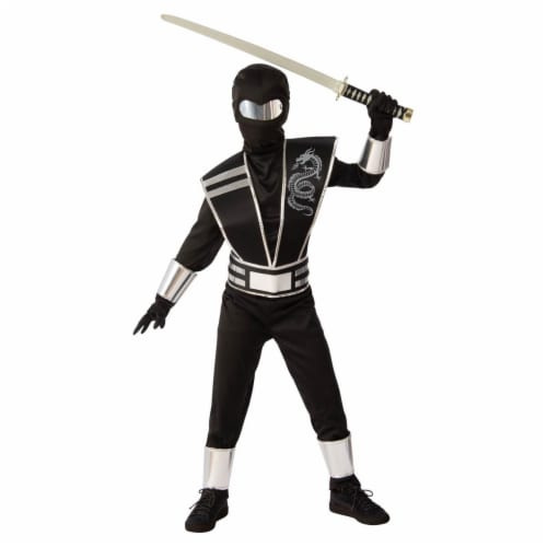 Silver Ninja Boys Costume Perspective: front