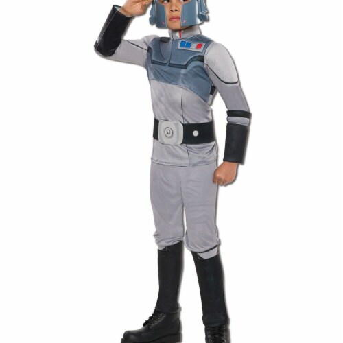 Rubies 284103 Star Wars Boys Deluxe Agent Kallus Costume, Small Perspective: front