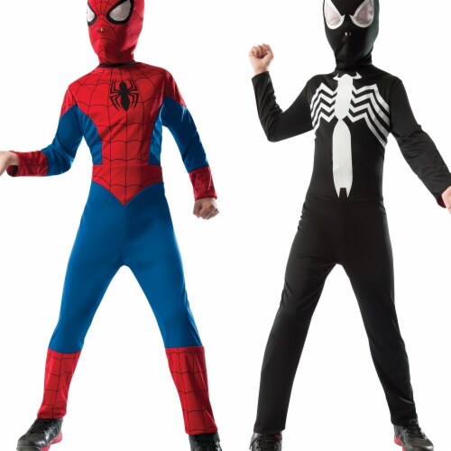 Morris Costumes  Child Spiderman Reversible&#44; Medium Perspective: front