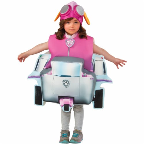 Rubies 244801 Paw Patrol Skye Deluxe Toddler Costume, Pink Perspective: front