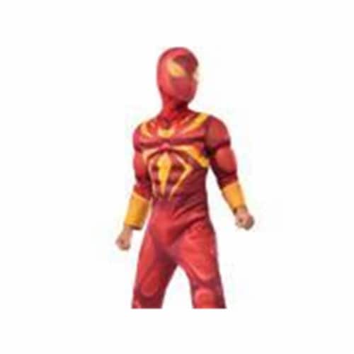 BuySeasons 286636 Iron Spider Deluxe Muscle Chest Kids Costume, Medium Perspective: front