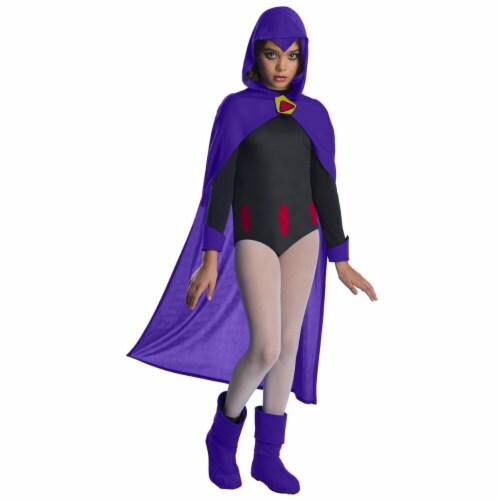 Teen Titans Go Movie Costume Deluxe Raven, Medium Perspective: front