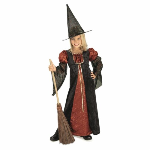 Rubies  Girls Glitter Witch Child Costume&#44; Small Perspective: front