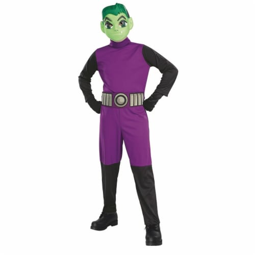 Rubies 279471 Teen Titan Go Movie Boys Beast Boy Costume - Medium Perspective: front