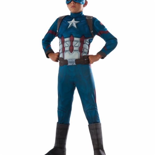 Morris Costumes RU620591MD Ca3 Captain America Child Costume, Medium Perspective: front