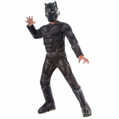 Captain America Civil War Black Panther size S 4/6 Deluxe Costume Rubie's Perspective: front