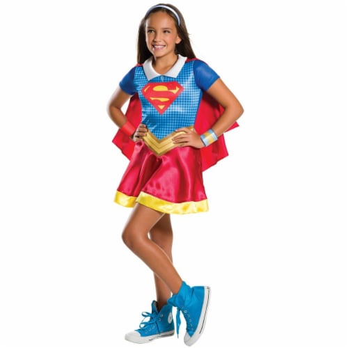 Rubies 271395 DC Superhero & Supergirl Child Costume - Large Perspective: front
