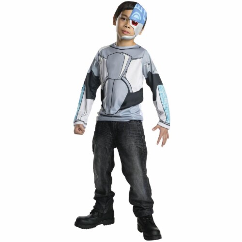 Rubies Teen Titans Go Cyborg Costume, Child Medium Perspective: front