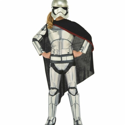 Rubies 284118 Halloween Star Wars Girls Deluxe Captain Phasma Costume - Small Perspective: front