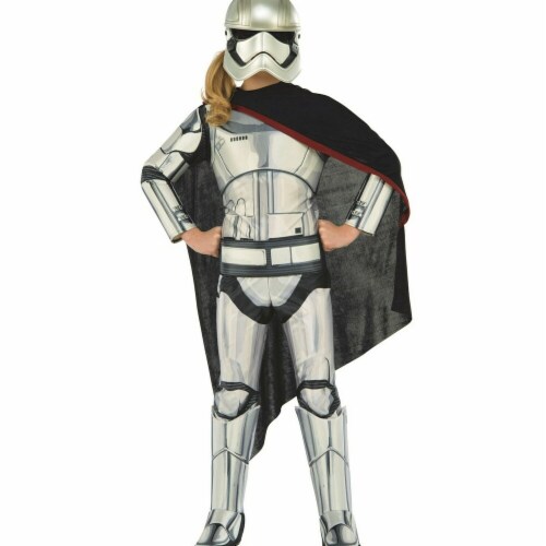 Rubies 284118 Halloween Star Wars Girls Deluxe Captain Phasma Costume - Small Perspective: front
