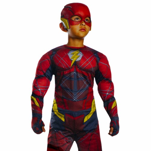 Rubies Boys The Flash Muscle Chest Halloween Costume with Mask Medium Size 8-10 Perspective: front