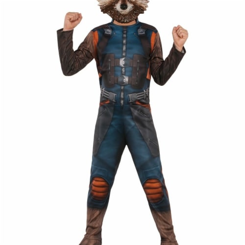 Rubies 274008 Guardians of The Galaxy Rocket Raccoon Child Costume - Small Perspective: front