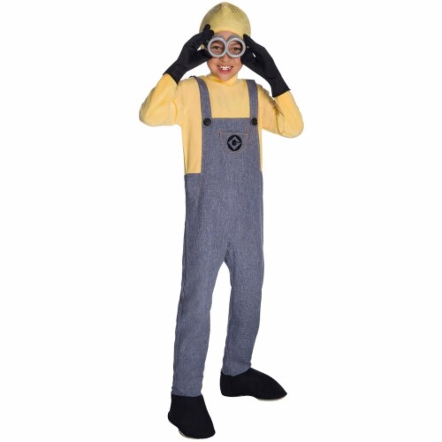 Rubie's Costume Boys Despicable Me 3 Deluxe Minion Dave Costume, Medium, Perspective: front