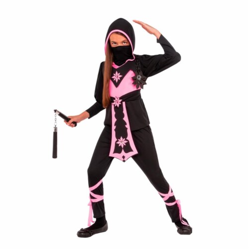 Rubies 274065 Pink Crystal Ninja Child Costume - Large Perspective: front