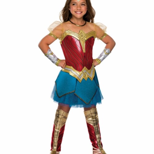 Rubie's Costume 274633 Justice League Girls Premium Wonder Womans Costume, Small Perspective: front