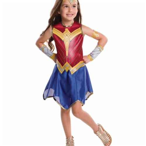 Rubies Justice League Girls Wonder Woman Costume - Small Costume Perspective: front