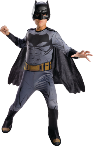 Rubies Children's Small DC Comics Justice League Batman Costume - Gray Perspective: front