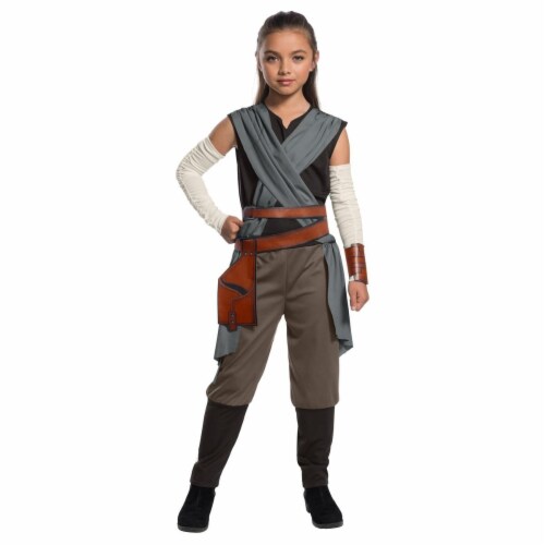 Rubies 271790 Star Wars Episode VIII - The Last Jedi Girls Rey Costume - Medium Perspective: front