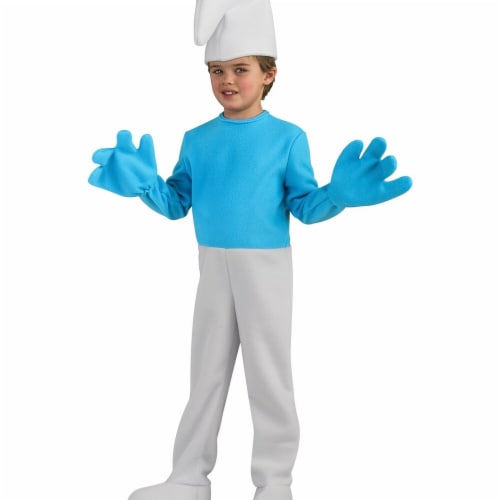 Rubies 274085 Smurf Deluxe Child Costume - Medium Perspective: front