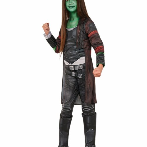 Rubies 248770 Guardians of The Galaxy Volume 2 Gamora Deluxe Childrens Costume, Black - Mediu Perspective: front