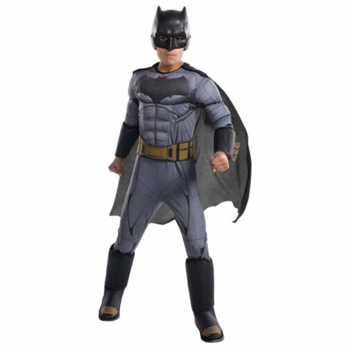 Rubie's Costume Boys Justice League Deluxe Batman Costume, Large, Multicolor Perspective: front