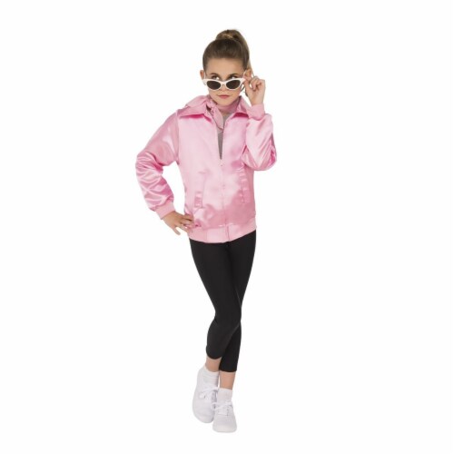 Rubies 249188 Grease - Girls Black Stretch Leggings - Medium Perspective: front