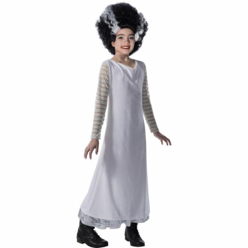 Rubies 278858 Halloween Universal Monsters Girls Bride of Frankenstein Costume - Medium Perspective: front