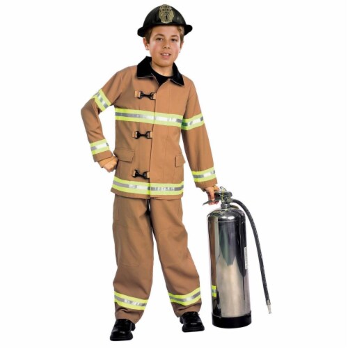 BuySeasons 286782 Firefighter Kids Costume, Small Perspective: front