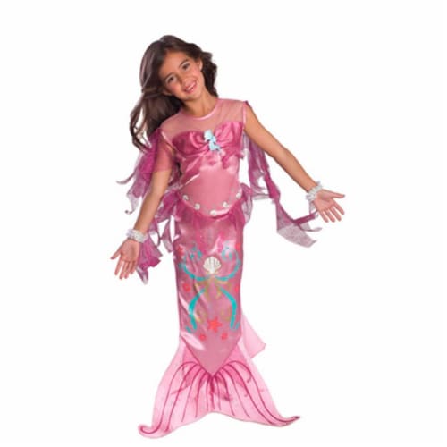 Rubies  Pink Mermaid Child Costume - Medium Perspective: front