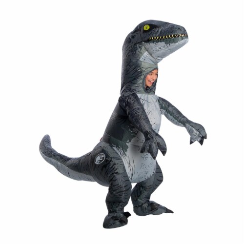 Rubies 278869 Halloween Jurassic World Fallen Kingdom Child Velociraptor Inflatable Costume - Perspective: front