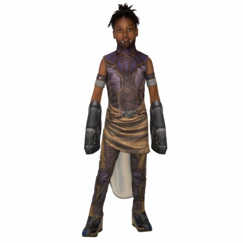 Rubies 276693 Halloween Marvel Black Panther Movie Deluxe Shuri Girls Costume - Medium Perspective: front