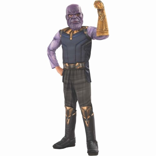 Rubies 278899 Halloween Marvel Avengers Infinity War Thanos Deluxe Boy Costume - Small Perspective: front