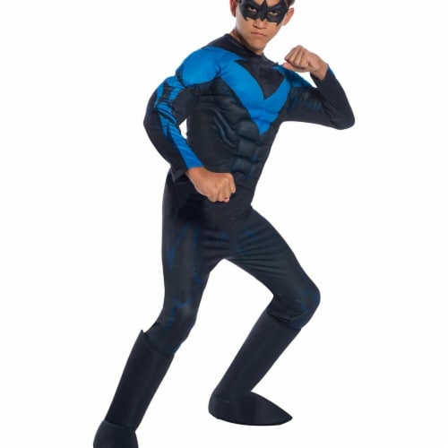 Rubies  Halloween Dc Comics Boys Deluxe Nightwing Costume - Medium Perspective: front