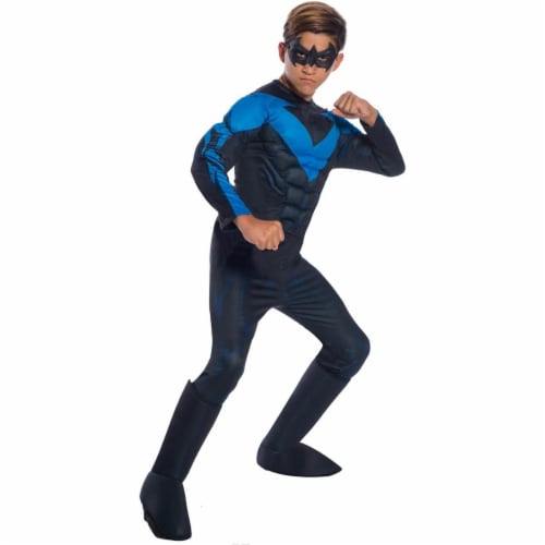 Rubie's DC Comics Child's Deluxe Nightwing Costume, Large Perspective: front