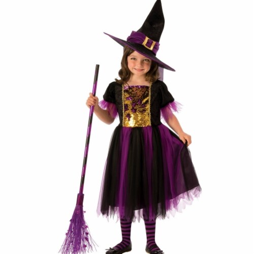 Rubies Costume Girls Color Magic Witch Costume, Small Costume, Small ...