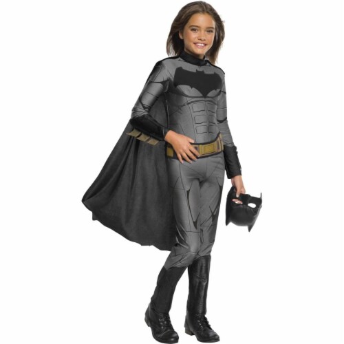 Rubies 278958 Halloween Justice League Girls Batman Jumpsuit - Small Perspective: front