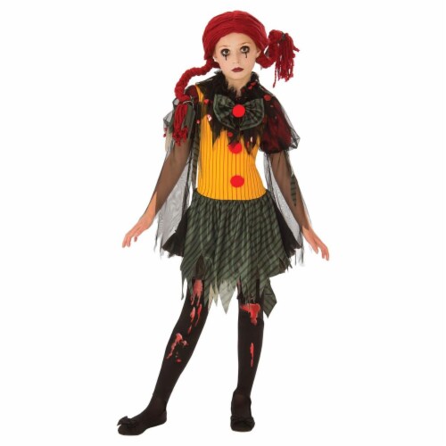 Rubies 278975 Halloween Girls Zombie Clown Costume - Small Perspective: front