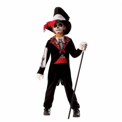 Rubies Costume 280199 Boys Day of the Dead Boy Costume, Large Perspective: front