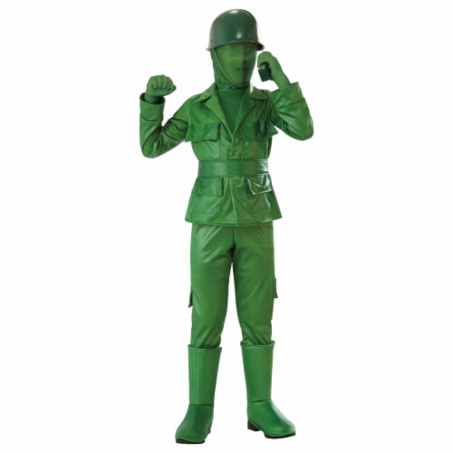 Rubies 279018 Halloween Boys Green Army Boy Costume - Large Perspective: front