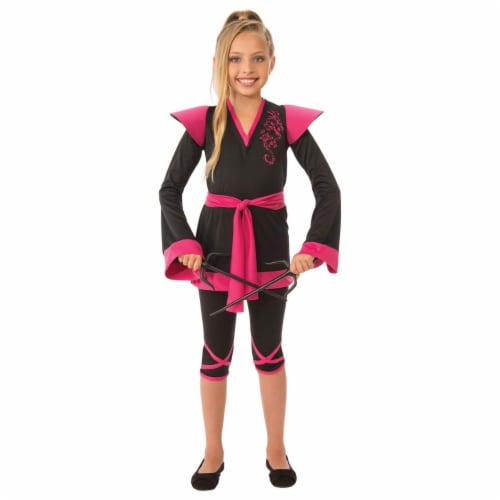 Rubies 279051 Halloween Girls Ninja Girl Costume - Medium Perspective: front