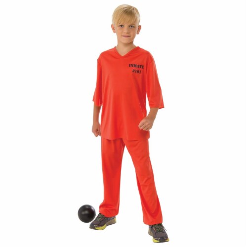 Rubies 279057 Halloween Boys Inmate 101 Costume - Medium Perspective: front