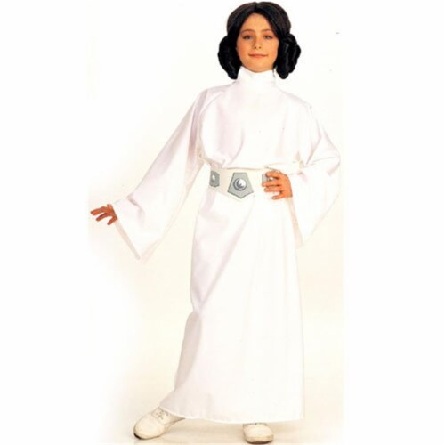 Rubies Costume Co 6371 Star Wars Princess Leia Child Costume Size Medium- Girls 8-10 Perspective: front